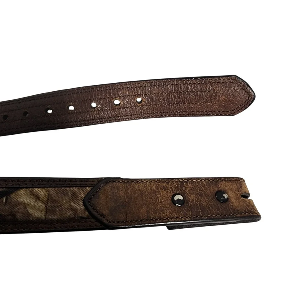 Kids John Deere Camo Leather Belt Rustic Western Style Youth Size‎ 28